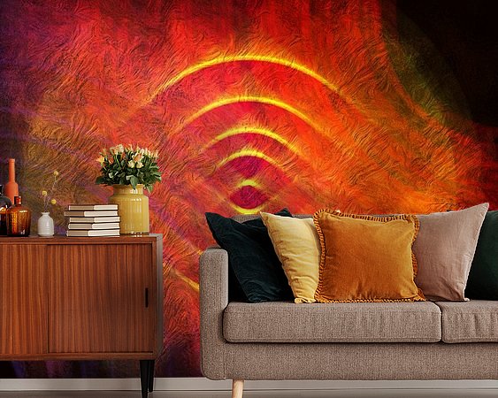 Example of the artwork in a room