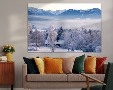 Blick vom Hochberg in Richtung Ruhpolding und Unternberg von Peter Baier