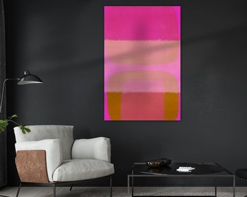 Modern abstract in roze van Studio Allee