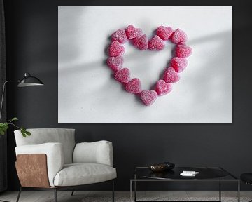 Herz aus Bonbons - Valentinstag