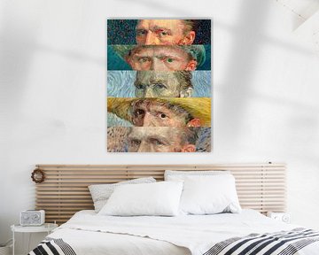 Vincent van Gogh - De ogen van de ziel - Selfies met de kwast! van Gisela - Art for you