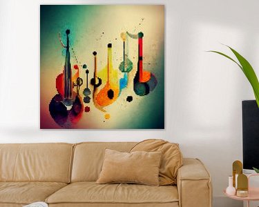 Example of the artwork in a room