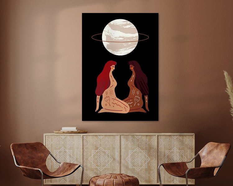 Example of the artwork in a room