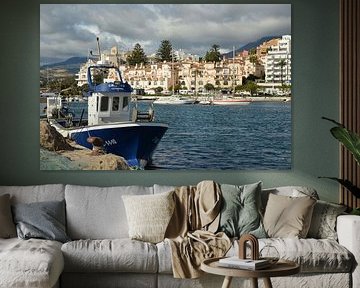 Sur le port de pêche d'Estepona.