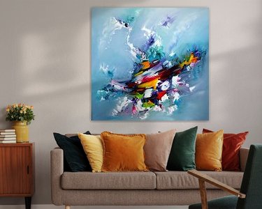 Example of the artwork in a room