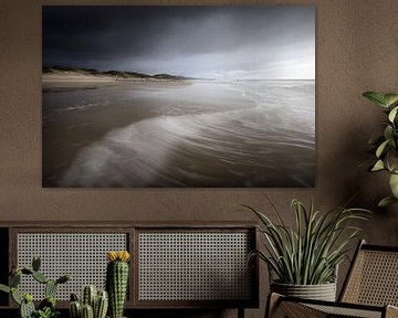 Zoutelande beach on a squally day by Thom Brouwer