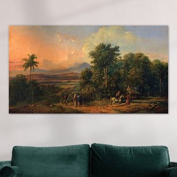 Forest and Native House, Raden Saleh