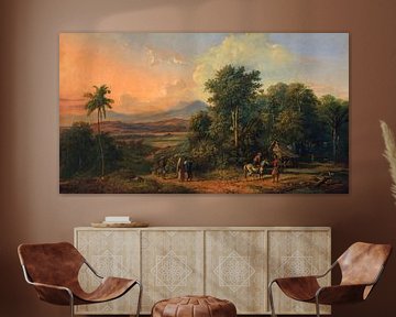 Forest and Native House, Raden Saleh