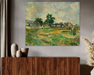 Landschap in de buurt van Parijs, Cézanne