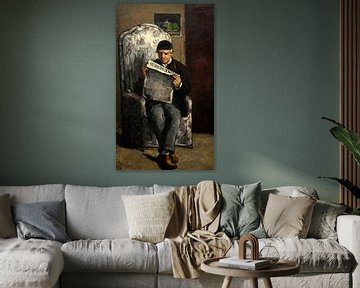 Le père de l'Artiste lisant " L' Événement ", Cézanne