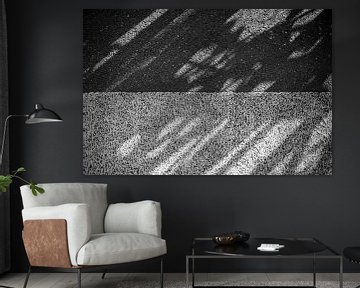 Shadow Two Tone. Black. White. Different shades of Grey. von Christoph Jirjahlke