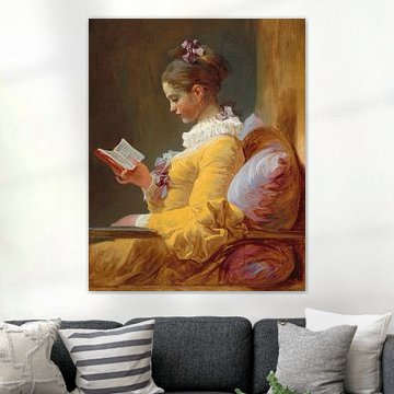 Lezend meisje, Jean-Honoré Fragonard (Gezien bij VT Wonen)