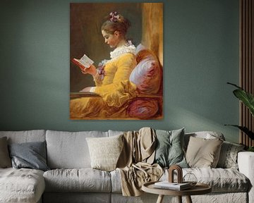 Lezend meisje, Jean-Honoré Fragonard (Gezien bij VT Wonen)