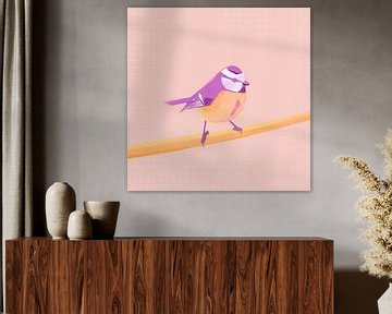 Pimpelmees, vogel illustratie van Colors And Happiness