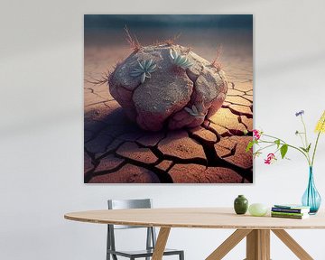 dry cracked earth climate change illustration by Animaflora PicsStock