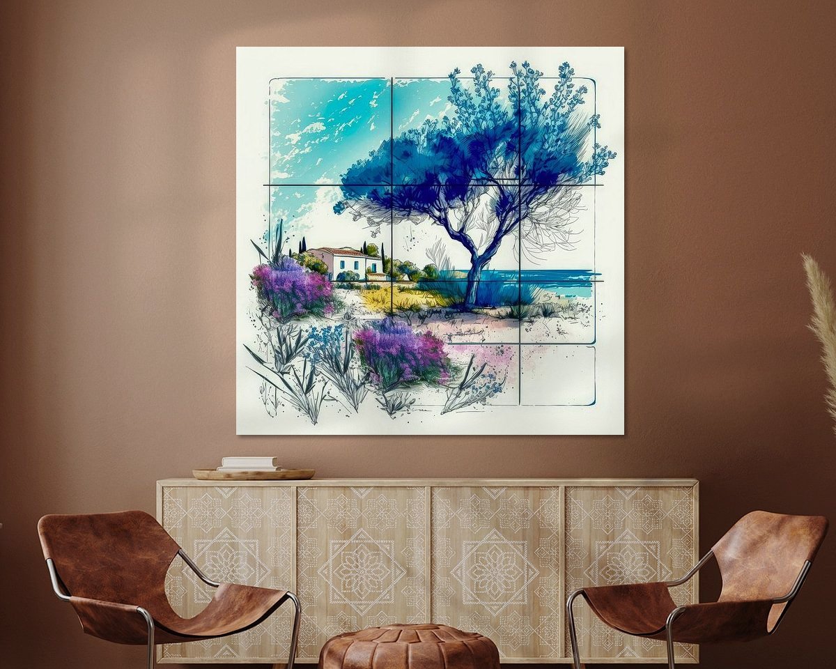 Example of the artwork in a room
