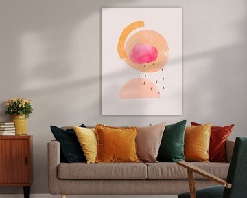 Roze Abstract van Femke Bender
