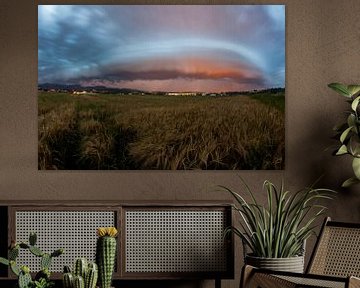 A supercell moves over the Swabian Alb and the Filstal valley by Jiri Viehmann