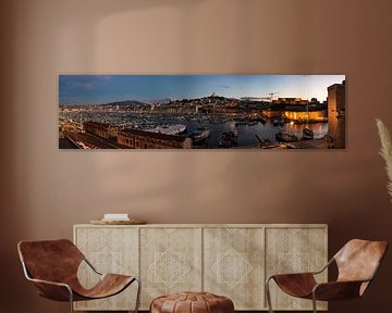 Wide panorama over the Old Harbour by Werner Lerooy