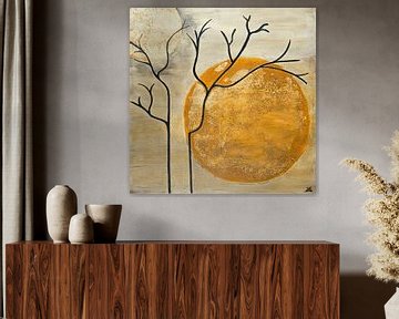 Two moons and a Tree by Beatrice Chauville