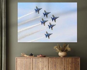 Blue Angels in een Delta Formation.