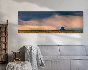 Panorama van Shiprock, New Mexico van Henk Meijer Photography