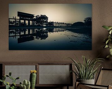 The U Bein Bridge in Myanmar by Roland Brack