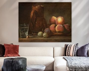 Fruit, Kruik, en een Glas, Jean Simeon Chardin