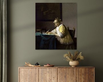 Schrijvende dame, Johannes Vermeer