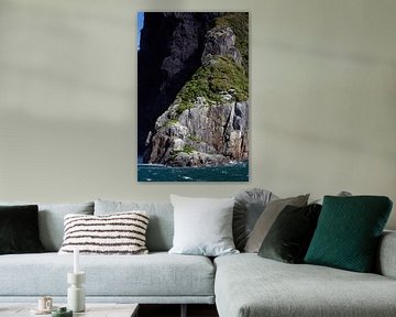 Felsformationen Milford Sound Neuseeland von Albert Brunsting