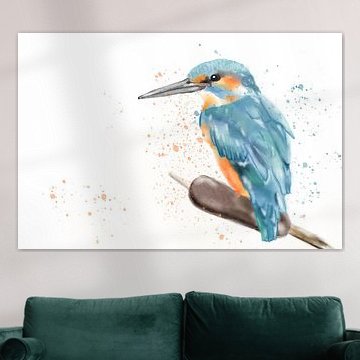 Ijsvogel watercoloring van TribusDesign