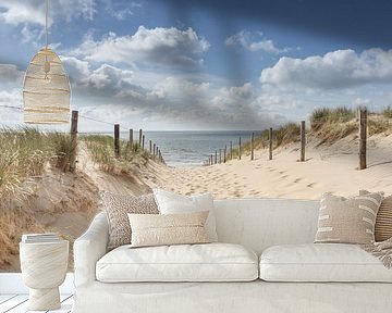 Beach entrance in the dunes to the sea by KB Design & Photography (Karen Brouwer)