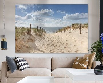 Entrée de la plage dans les dunes vers la mer sur KB Design & Photography (Karen Brouwer)