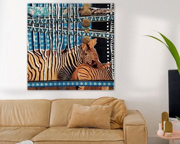 Zebra - Streifen von Afrika - Collage aus meinem Art Journal von MadameRuiz