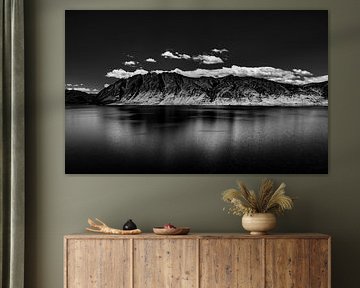 The mountains and the lake by Roy IJpelaar