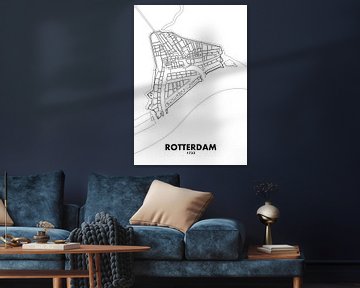 Stadskaart Rotterdam 1733 van STADSKAART