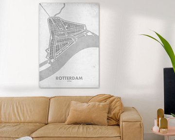 Stadskaart Rotterdam 1733 van STADSKAART