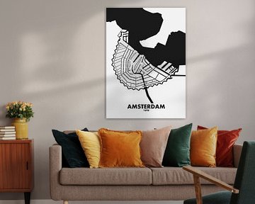 Stadskaart Amsterdam 1696 van STADSKAART