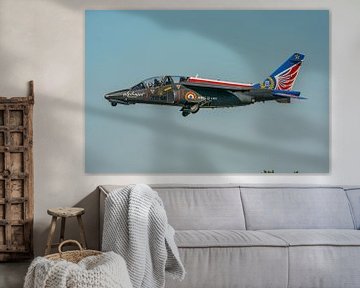 Take-off Alpha Jet Solo Display van de Franse luchtmacht.