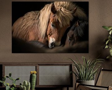 Horses sleeping well in the equestrian centre by Surreal Media