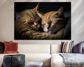 Slapende Katten, Schattig & prachtige belichting van Surreal Media