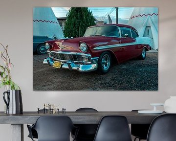 Driving in style with the classic red Chevy Bel Air ? by Vincenzo Dell'Avvento