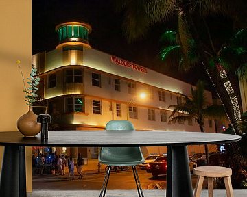 Miami Beach: Art Deco wijk bij nacht