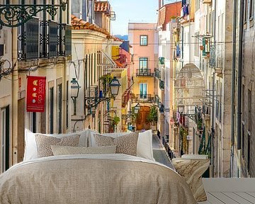 Street in Lisbon, Portugal by Adelheid Smitt