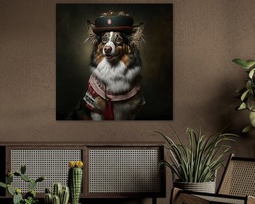 Dog with human clothes by Daniel Kogler