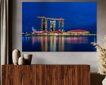 Marina Bay Sands Blaue Stunde