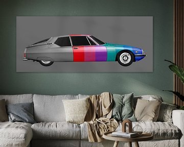 Citroen SM in multi-color by aRi F. Huber