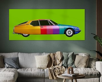 Citroen SM en multicolore sur aRi F. Huber