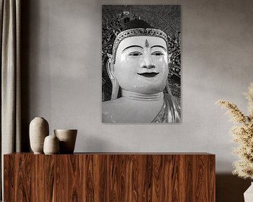 Buddha Statue in Umin Thonze Pagoda Myanmar by Roland Brack