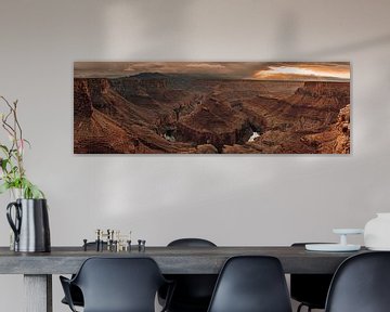 Panorama van Tatahatso Point, Arizona van Henk Meijer Photography
